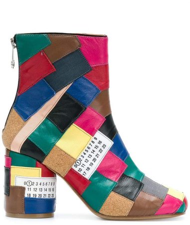 colour-block boots