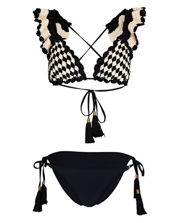 Zimmermann Anneke Crocheted Triangle Bikini Set | INTERMIX®