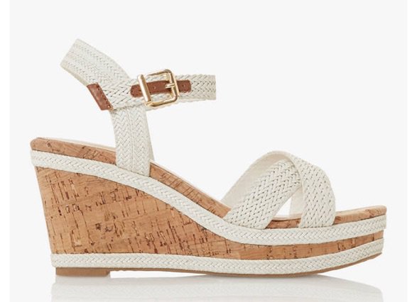 White and cork wedges