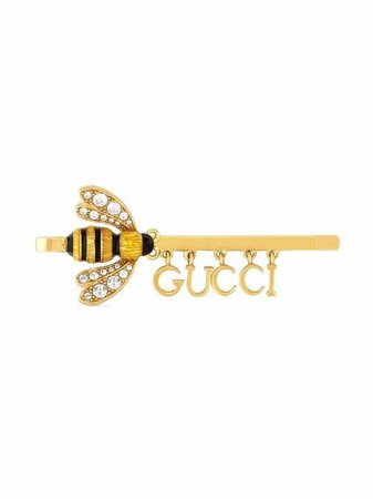 Gucci Logo Bee Hair Slide - Farfetch