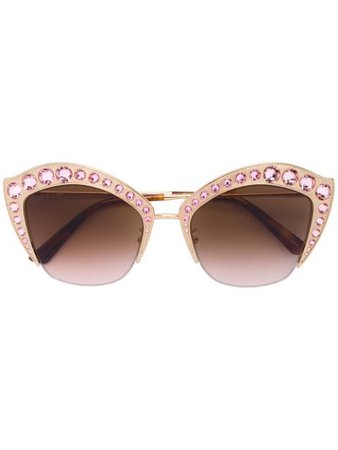 Gucci Eyewear crystal cat-eye sunglasses