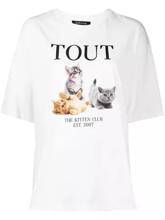 Tout a Coup slogan-print cotton-jersey T-shirt - Farfetch