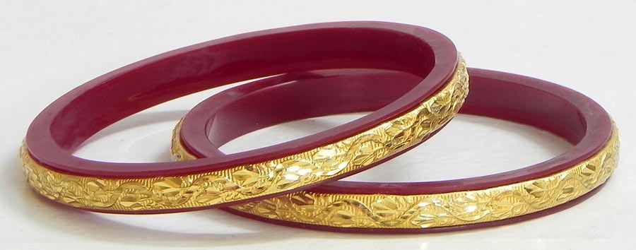 red and gold bracelet