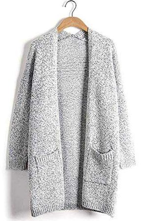 Ruinet SEENFUN Women's Classic Long Sleeve Knit Sweater Open Front Warm Cardigan at Amazon Women’s Clothing store: