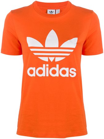 Orange Adidas Adidas Originals Trefoil Logo T-shirt | Farfetch.com