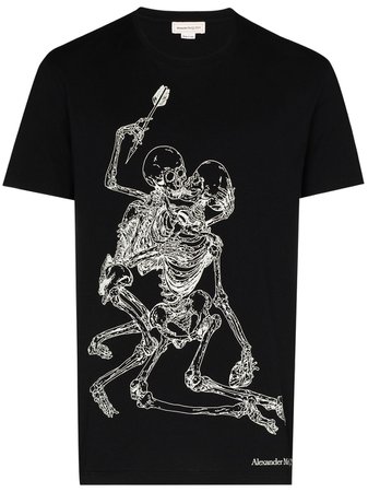 Alexander McQueen Lovers Skeleton Print T-shirt - Farfetch
