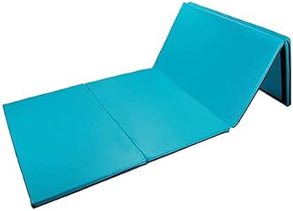 Amazon.com : Polar Aurora 4'x10'x2 Thick Folding Gymnastics Exercise Mat Aerobics Stretching Yoga Mats (Blue) : Sports & Outdoors