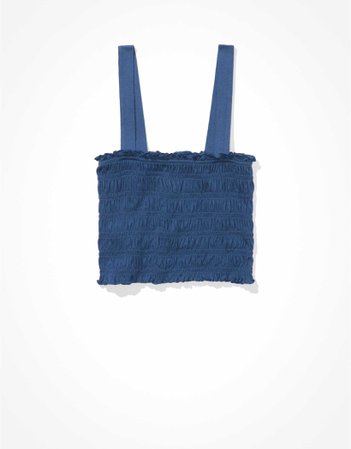 AE Cropped Smocked Tank Top