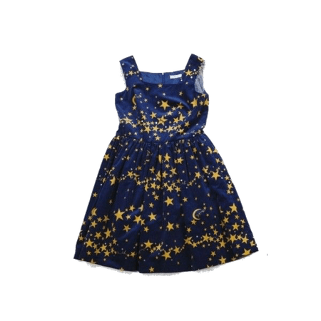 Blue Moon + Star print dress