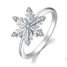 silver snowflake ring - Google Search