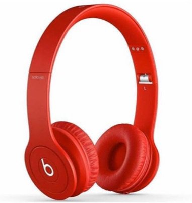 red beats headphones