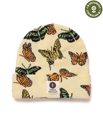 butterfly knit hat