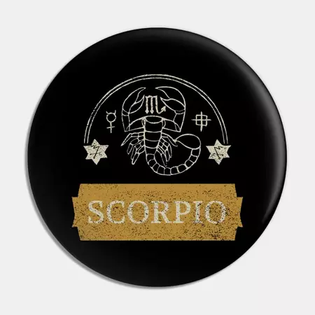 scorpio zodiac sign test - A Zodiac Sign Test - Pin | TeePublic