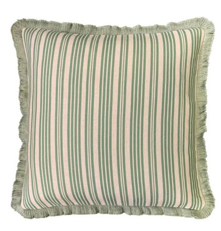green stripe cushion