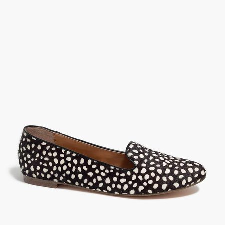 Cora leopard calf hair loafers