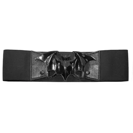 Kreepsville 666 Bat Buckle Elastic Waist Belt