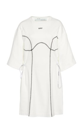 Coulisse Oversized Cotton T-Shirt Dress by Off-White c/o Virgil Abloh | Moda Operandi