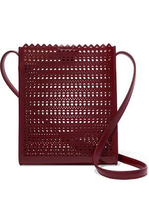 Alaïa | Laser-cut leather shoulder bag | NET-A-PORTER.COM