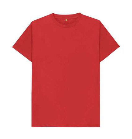 Red Plain Organic T-shirt