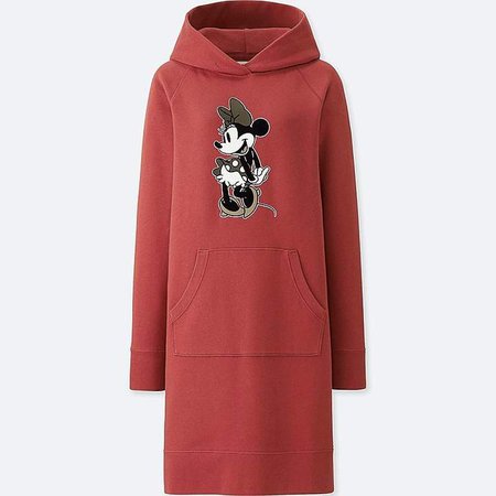 Women's Mickey Stands Graphic Sweat Long-sleeve Dress