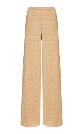 Shauna Linen-Blend Knit Wide-Leg Pants By Cult Gaia | Moda Operandi