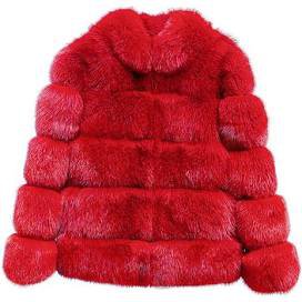 red fur jacket womens - Google Search