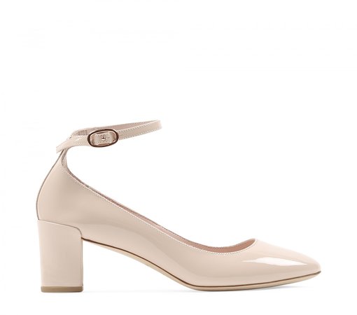 Repetto Electra Mary-Jane Patent leather Bambino nude