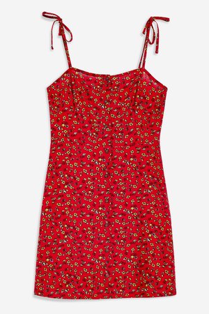 TALL Print Button Through Mini Dress - Dresses - Clothing - Topshop USA