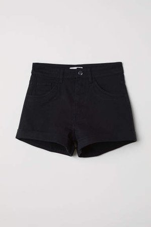 Shorts High Waist - Black
