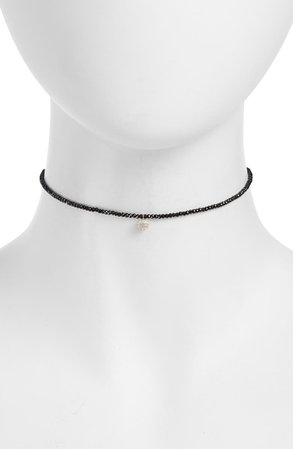 Meira T Diamond Charm Choker Necklace | Nordstrom