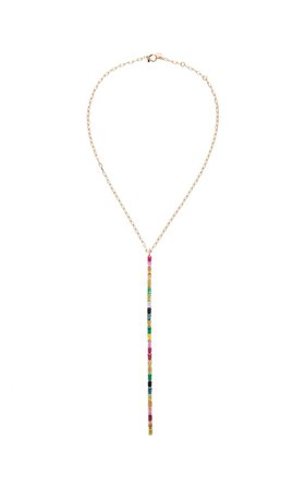 18k Rose Gold Multi-Stone Necklace By Shay | Moda Operandi