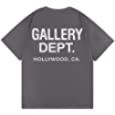 Gallery Dept Men's Fashion Shirt Basic Short Sleeve T-Shirt Crewneck Tee Shirts for Women.Grey,X-Large | Amazon.com