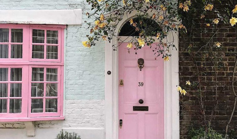 pink doorway