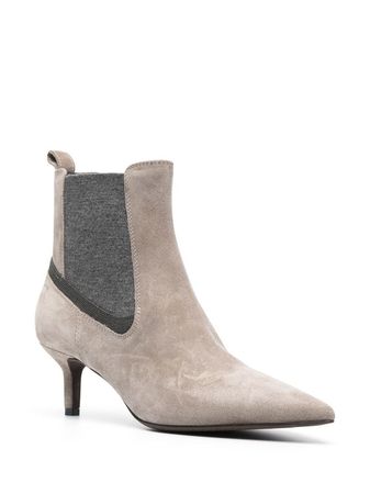 Brunello Cucinelli 70mm Suede Ankle Boots - Farfetch