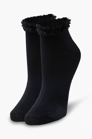 Lace-Trim Ankle Socks