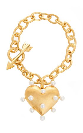 Pin Cushion Pearl 18K Gold Vermeil Bracelet by Rachel Quinn | Moda Operandi