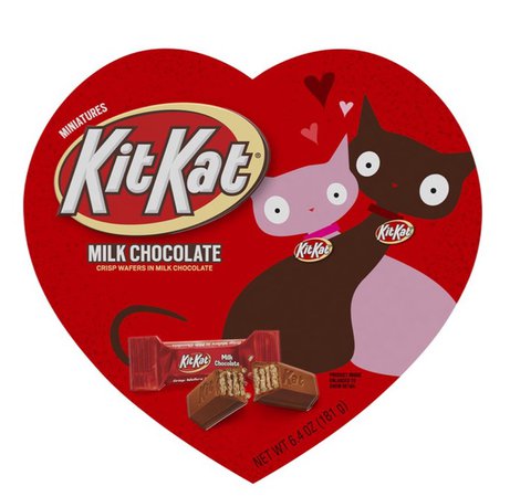 Kit kat heart chocolate box