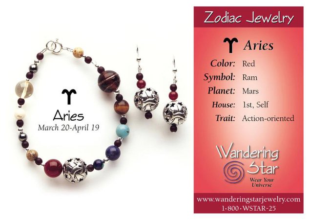 Aries Beaded Zodiac Earrings | Etsy