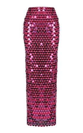 Sirena Skirt In Dark Pink Sequin By New Arrivals | Moda Operandi