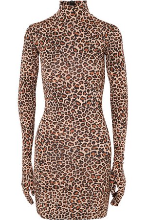 Vetements | Leopard-print jersey mini dress | NET-A-PORTER.COM