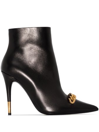 TOM FORD Iconic Chain 105mm Ankle Boots - Farfetch