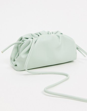 Steve Madden Necture slouchy pillow clutch bag in mint | ASOS