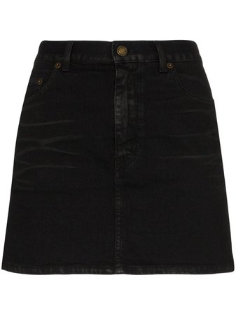 Saint Laurent Denim Mini Skirt - Farfetch