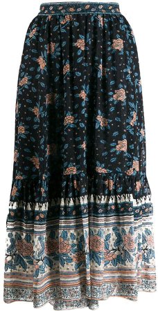floral print gypsy skirt