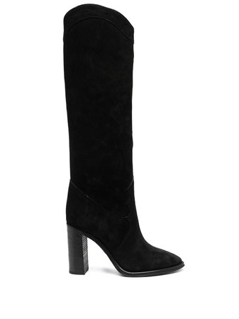 Shop Saint Laurent Kate knee-high 105mm boots with Express Delivery - FARFETCH