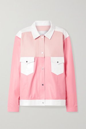 The Mighty Company | The Beverley paneled leather jacket | NET-A-PORTER.COM