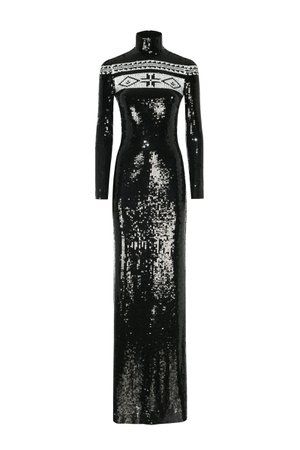 Sequin-Embellished Rosalia Silk Gown By Ralph Lauren | Moda Operandi