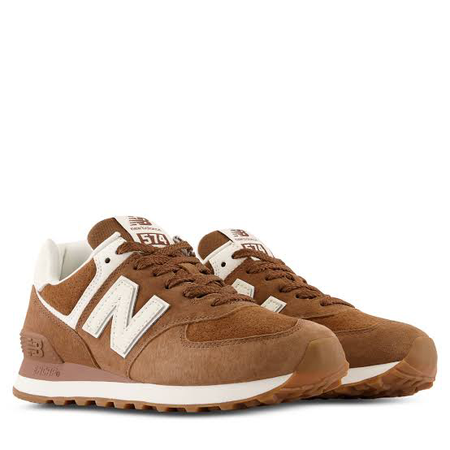 Brown 574 New Balance sneakers