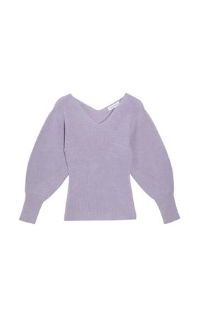 Sayaka Davis Balloon-Sleeve Wool Sweater