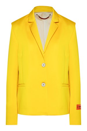 Желтый атласный пиджак Mikado Heron Preston – купить в интернет-магазине в Москве